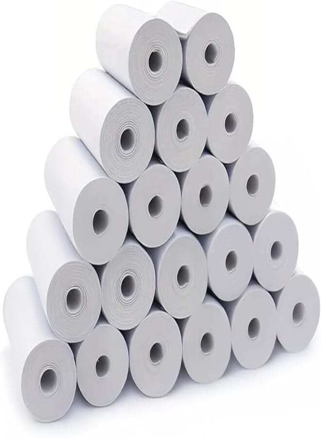 Thermal Cashier Paper Roll 79mm for Printing Bills and Receipts - High Quality and Assorted Sizes (20, 25)